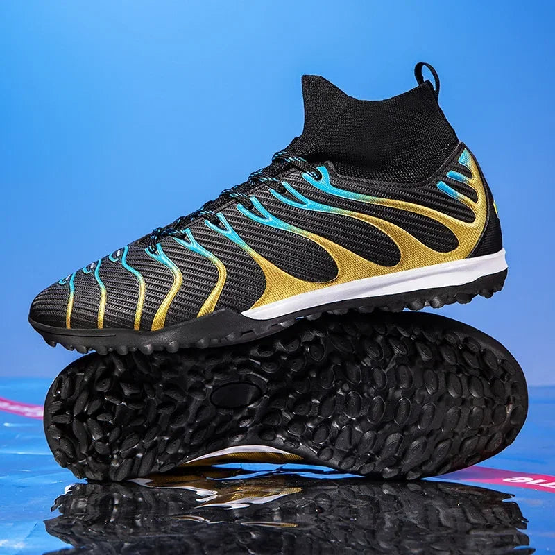 Men Match Football Boots Sport Training Long Spikes FG/TF Boys Cleats Outdoor Soccer Shoes Non Slip Indoor Futsal Comfortable