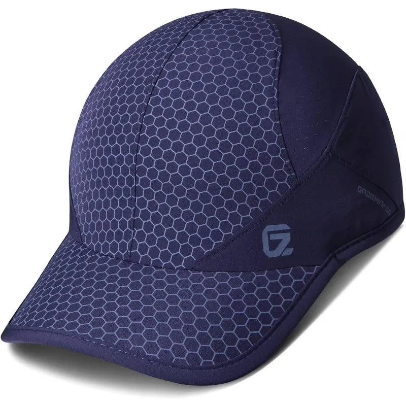 GADIEMKENSD Stretch Running Hat with Soft Brim, Quick Dry Baseball Cap Casual Breathable Adjustable Sun Protection Hats