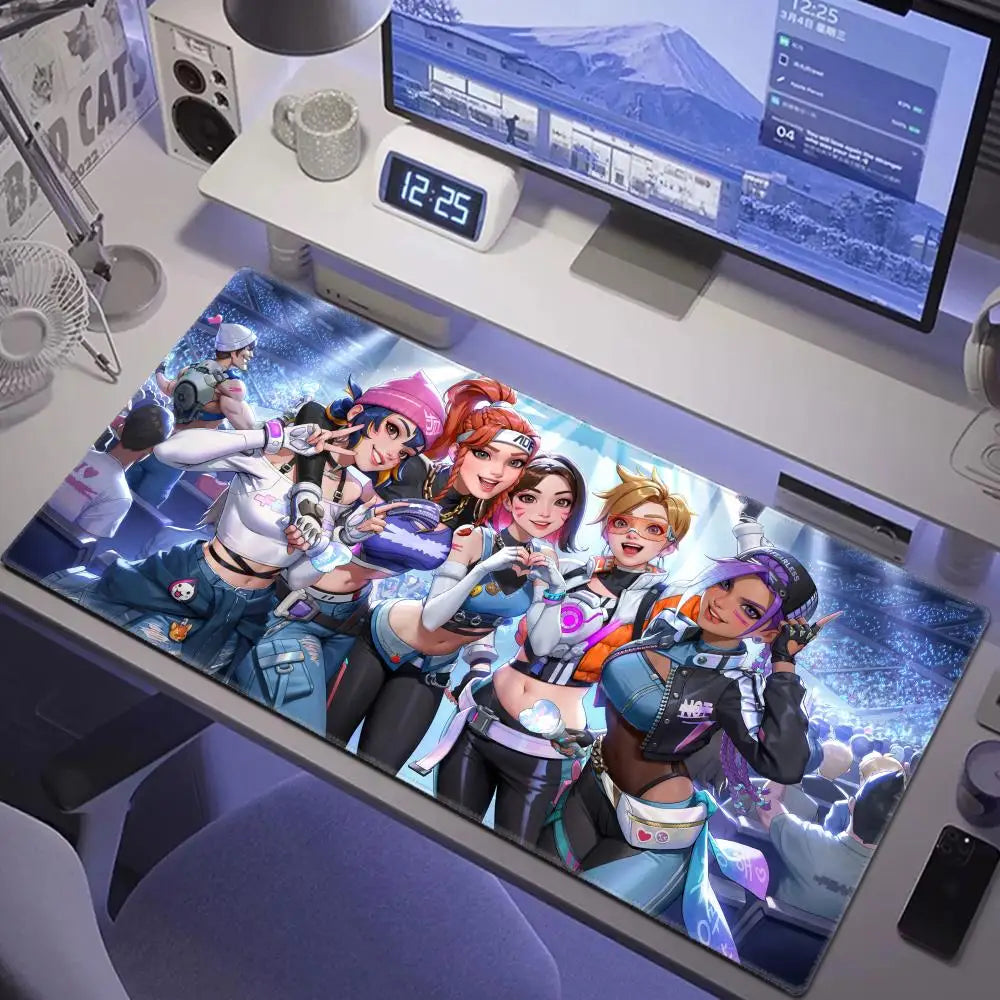 Sexy Anime Girls Gaming Mousepad HYBXAXC Laptop Office Rubber Soft Table Mat XXL Large Computer Overwatch Game Keyboard Carpet