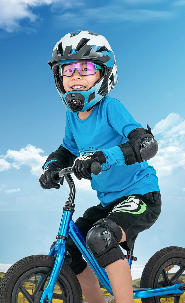ROCKBROS Dětské polarizované fotochromatické cyklistické brýle s ochranou UV400, sluneční brýle pro outdoorové sporty, dětské brýle na horská kola (MTB)