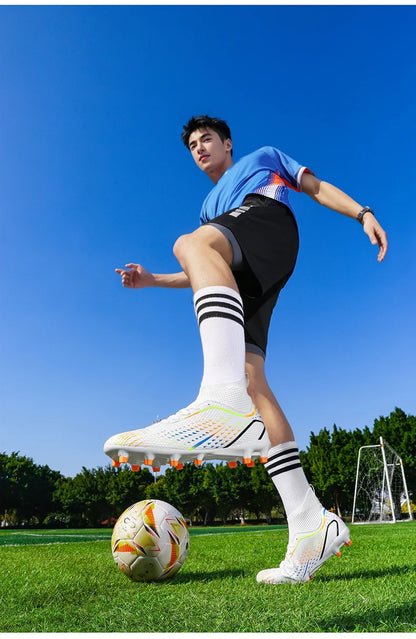 Chaussures de football pour homme - Chaussures de football de haute qualité - Chaussures de futsal unisexe pour femme - Crampons ultralégers professionnels TF/FG - Baskets