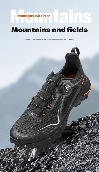 HUMTTO Men's Luxury Designer Trail Sneakers Anti-slip Sports Hiking Breathable Outdoor Trekking Boots