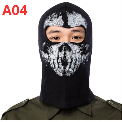 Night light cycling mask; Call of Duty Skull Mask; CS Headset; Deadpool Merchandise Warm Mask; Halloween Fun
