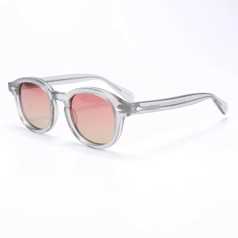 Lunettes de soleil polarisées Johnny Depp LEMTOSH Premium tendance pour homme et femme, montures vintage en acétate, carrées, pour homme et couple