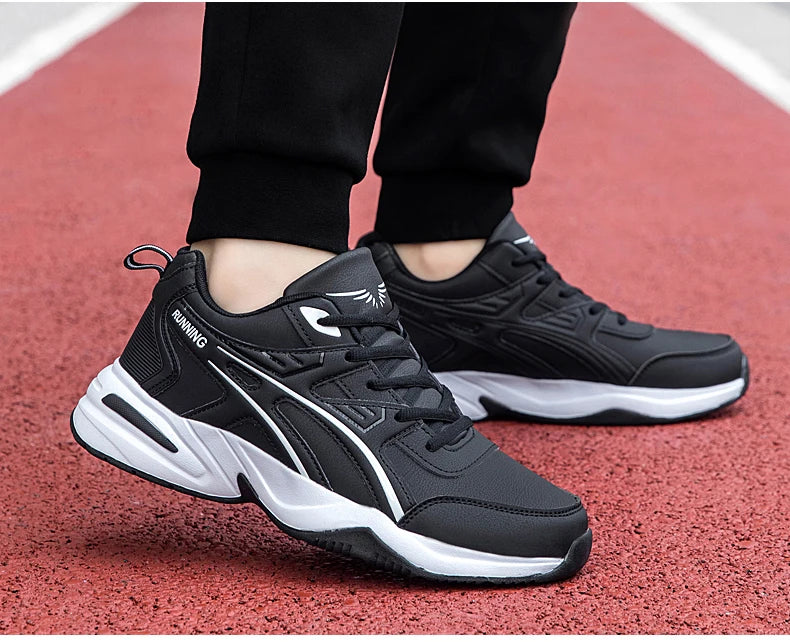 Men's classic retro casual sports shoes Four seasons soft-sole waterproof outdoor youth running shoes breathable light sneakers