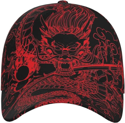 Czapka z daszkiem Dragon Snapback – męskie czapki baseballowe, męskie czapki przeciwsłoneczne, regulowana czapka typu „trucker” dla kobiet i mężczyzn