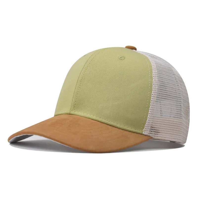 Baseballkasket til voksne Netkasket Lavt buet skygge Hat Unisex Sommerhat Åndbar hat med skygge Forår/efterår-kasket Hiphop-kasket med tæt pasform