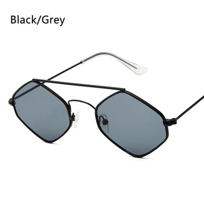 1PC Trendy Fashion Rimless Small Rectangle Sunglasses Women Men 2023 Shades Alloy Metal Glasses Traveling Style UV400 Eyewear