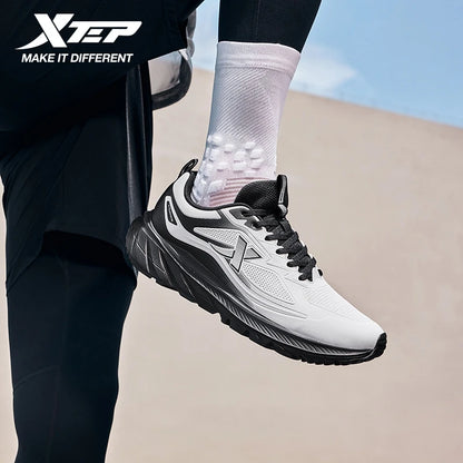 Xtep Male's Running Shoes Lightweight Breathable Shock Absorption Wear-Resistant Durability Cushioning Sneakers 875419110002