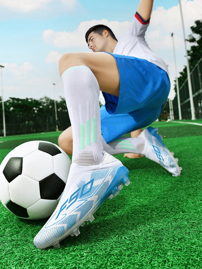 Chaussures de football pour homme New Society Grass Tenis - Chaussures de sport d'extérieur ultralégères et respirantes pour adulte - Chaussures de football pour homme - Baskets de football