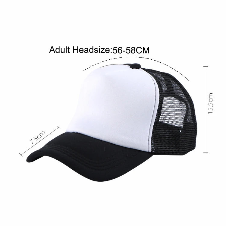 Customized Logo Mesh Baseball Caps Men Women 5 Panel Cheaper Trucker Hats Sports Team Snapback Caps Summer Sun Dad Hat Gorras