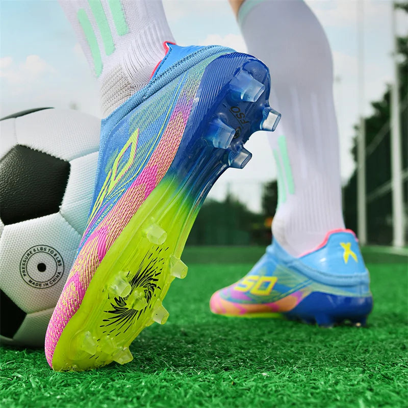Chaussures de football pour homme New Society Grass Tenis - Chaussures de sport d'extérieur ultralégères et respirantes pour adulte - Chaussures de football pour homme - Baskets de football