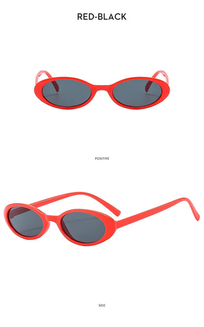 Malé oválné sluneční brýle pro ženy a muže, trendy, vintage, hip hop, kočičí oči, dámské, leopardí, černé, punkové, UV400, Oculos