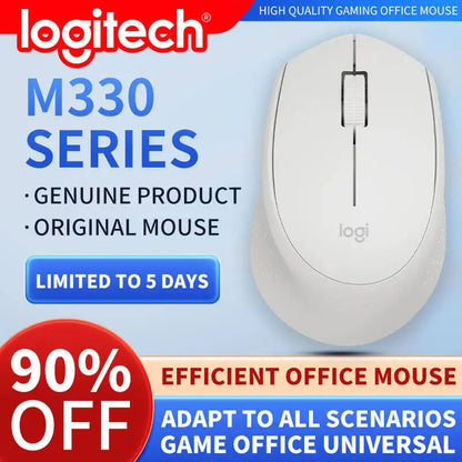 Rato de escritório profissional Logitech M330, compacto, silencioso, fácil de transportar, confortável ao toque e especialmente concebido1