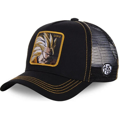 ALL Styles Dragon Ball Baseball Cap Snapback Peaked Cap Men's Embroidery Hip-Hop Cap Style Sun Visor Adjustable Trucker Mesh Cap