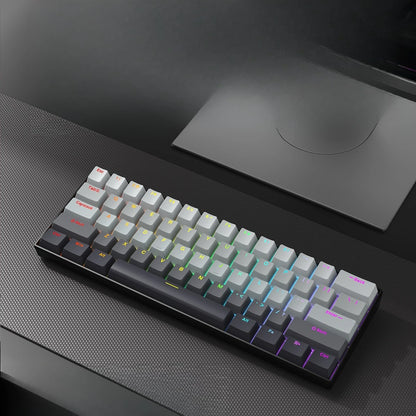 Wireless Gaming Mechanical Keyboard  Bluetooth 60 Percent RGB White Triple Mode Portable Keyboards  key board claviers teclado