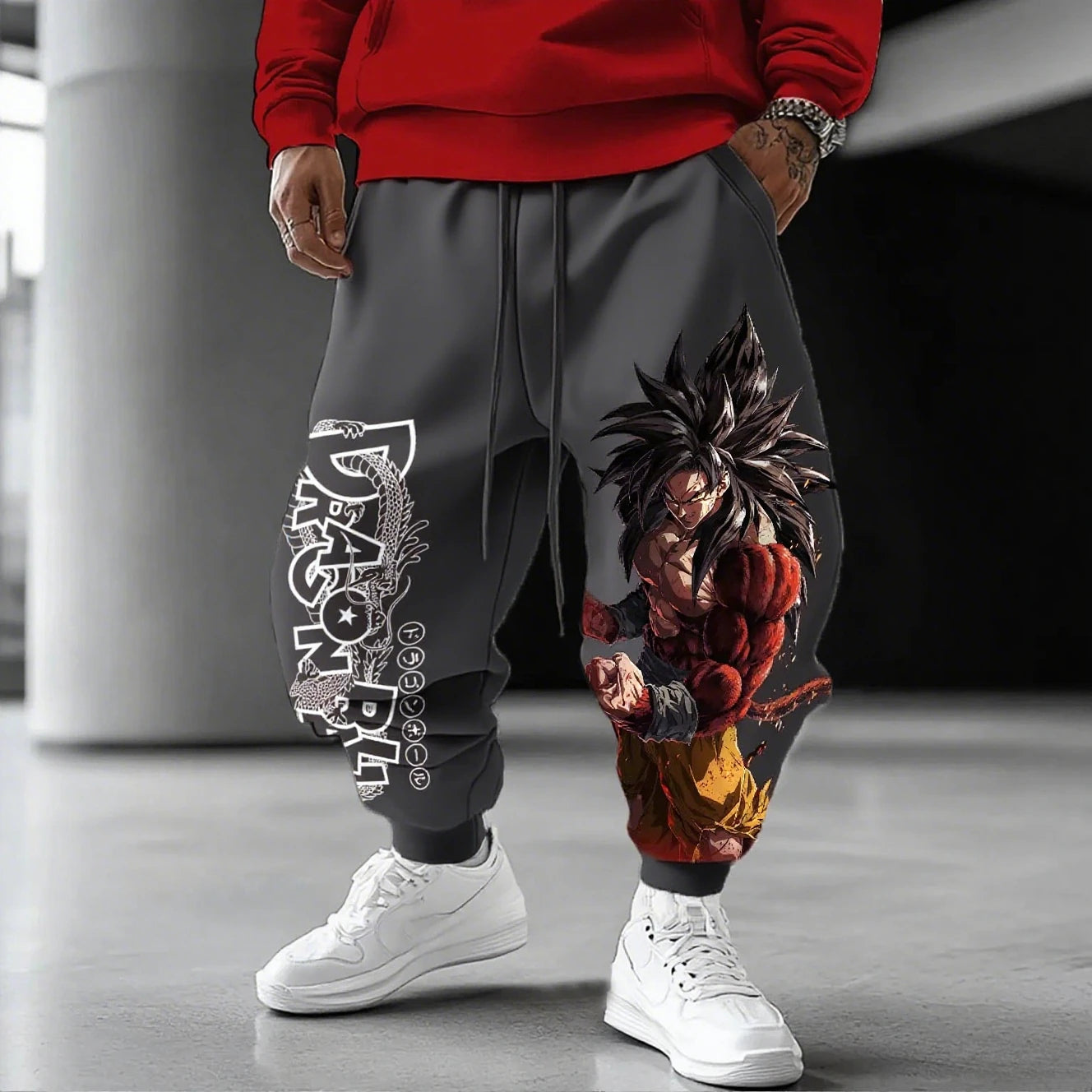 2026 Sommer Dragon Ball Goku 3D-Print-Jogginghose, schnelltrocknende Oversized Outdoor Hip-Hop-Freizeithose für Herren, Damen und Kinder, Y2K