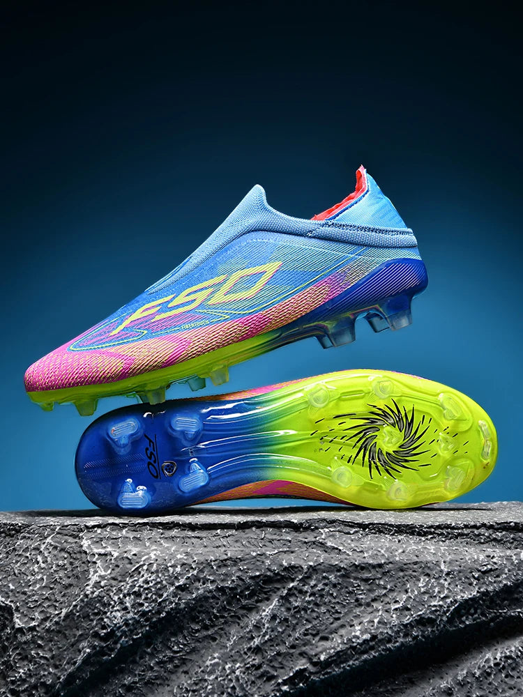 Chaussures de football pour homme New Society Grass Tenis - Chaussures de sport d'extérieur ultralégères et respirantes pour adulte - Chaussures de football pour homme - Baskets de football