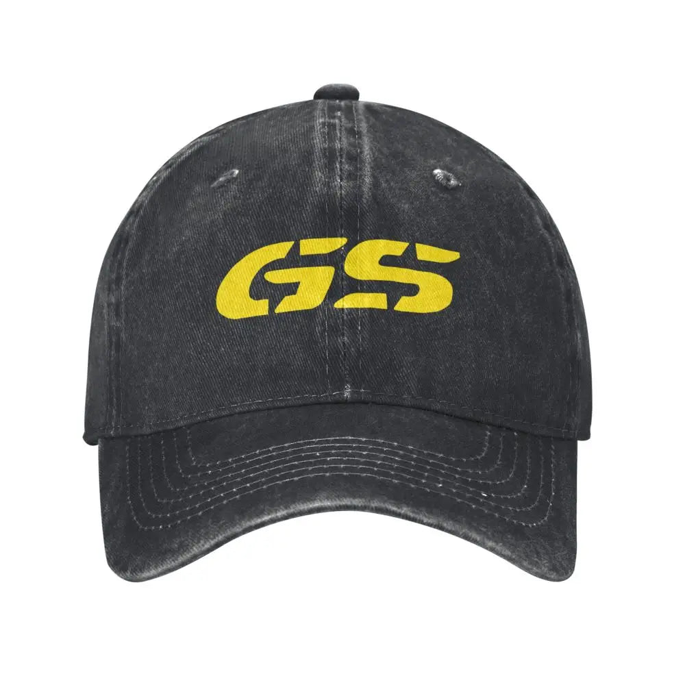 GS Weltkarte Motorrad-Trucker-Cap Herrenmode-Hüte Sonnenkappen Angelhut Atmungsaktive Baseballkappen aus Polyester-Netzgewebe für den Sommer