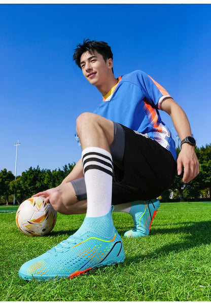 Chaussures de football pour homme - Chaussures de football de haute qualité - Chaussures de futsal unisexe pour femme - Crampons ultralégers professionnels TF/FG - Baskets