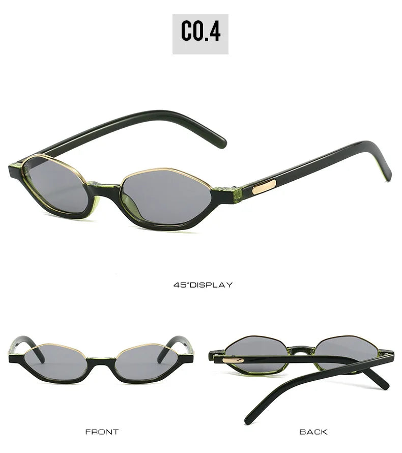 Dámské malé sluneční brýle Half Frame Designer ve stylu „cat eye“ s ochranou UV400 – značka