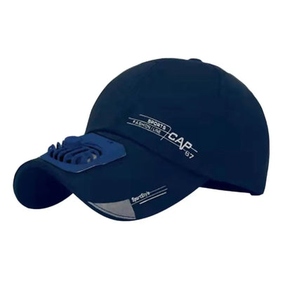 Casquette avec ventilateur Ventilateur de refroidissement USB d'été Casquette de baseball Protection solaire pour le golf en plein air Casquette à visière réglable sur 2 vitesses Casquette de randonnée avec ventilateur