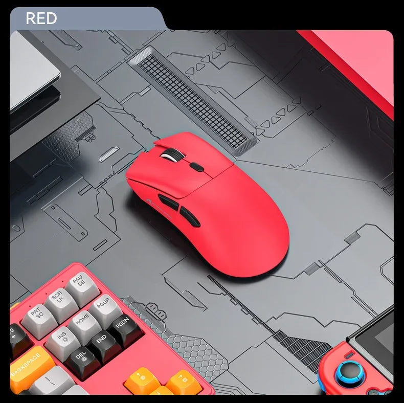 Ratón gaming inalámbrico Bluetooth Attack Shark R1 2.4G USB, 18K DPI, PAW3311, conectividad tri-modo, ligero 59g, para PC, portátil y Mac
