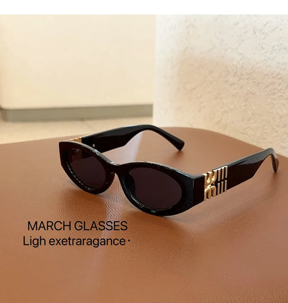 Módní oválné sluneční brýle pro ženy a muže, trendy a stylové sluneční brýle, dámské, streetové, retro, prémiové brýle, Gafas De Sol, UV400