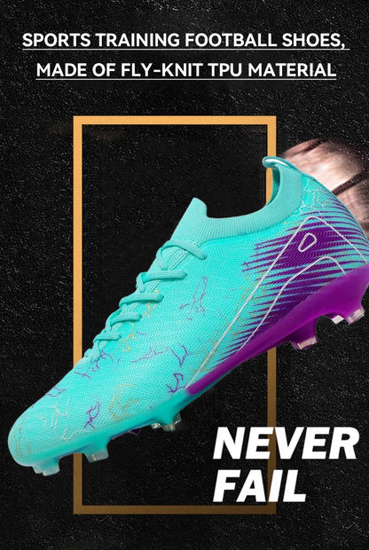 Chaussures de football pour homme, chaussures de foot antidérapantes, baskets d'entraînement FG, crampons de qualité supérieure, vente en gros, drop shipping, unisexe, adulte