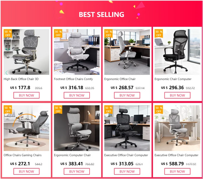 High Back Office Chair 3D Headrest Gaming Chairs Adjustable Computer Relaxing Massage Cadeira Gamer Ergonomic Office Furniture
