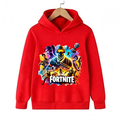 Fortnite Game Printed Children's Hoodies Cartoon Comfortable Suit Loose Long Sleeve Tops Autumn Winter Clothes