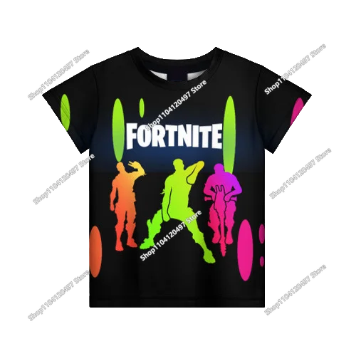Summer Fashion Fortnite Mascot 3D Print Kids T Shirt Casual T-shirt Boys Girls Unisex Children's Clothing Tshirt Tops