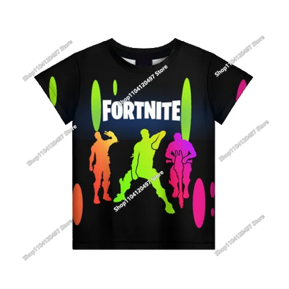 Summer Fashion Fortnite Mascot 3D Print Kids T Shirt Casual T-shirt Boys Girls Unisex Children's Clothing Tshirt Tops