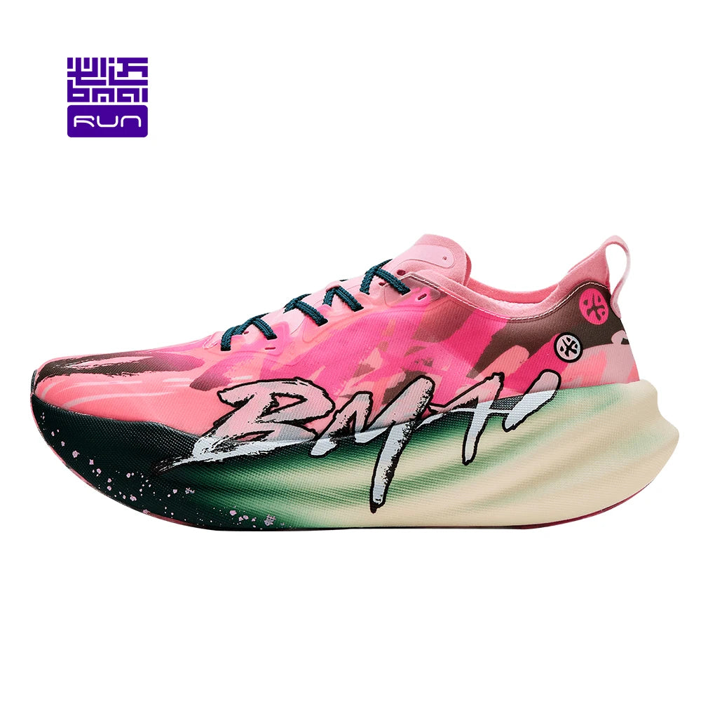 Chaussures de course à pied BMAI 42 km Marathon pour homme et femme – Baskets de luxe à semelle en carbone pour femme – Baskets amortissantes – Chaussures de sport respirantes pour homme