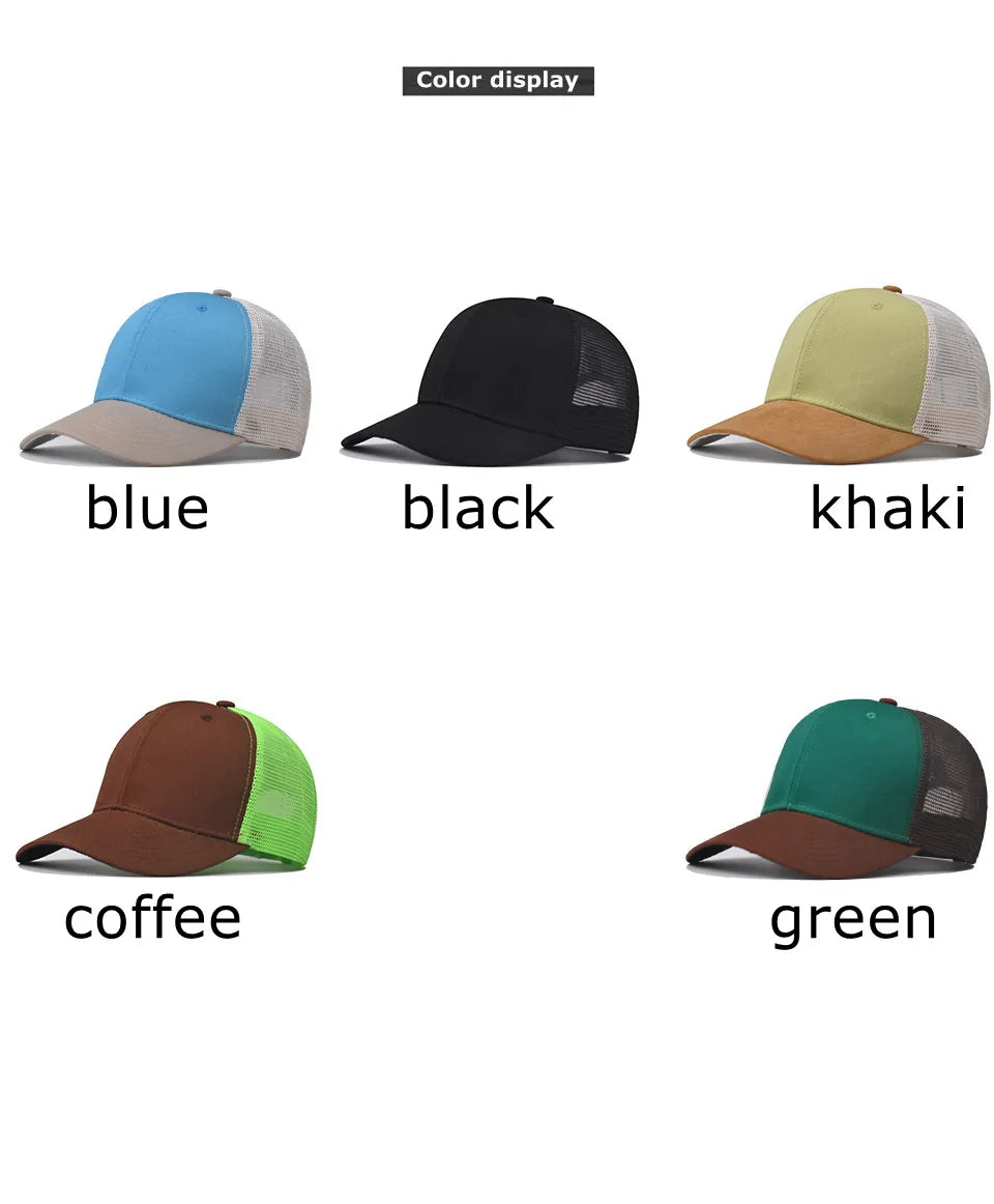 Baseballkasket til voksne Netkasket Lavt buet skygge Hat Unisex Sommerhat Åndbar hat med skygge Forår/efterår-kasket Hiphop-kasket med tæt pasform