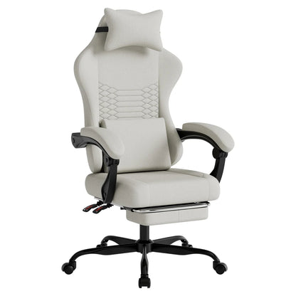 Gaming chairs, office chairs, desk chairs, and swivel chairs. Made with breathable fabric, equipped with 360° swivel casters and seats for easy movement, and featuring soft and comfortable cushions.