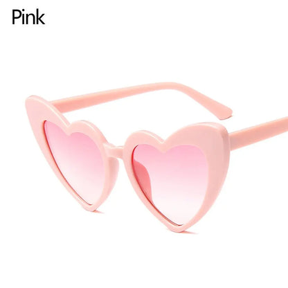 Heart Sunglasses Rimless Metal Frame Heart Shaped Sunglasses Gradient Lens Love Heart SunGlasses Women Eyewear UV400 Protection