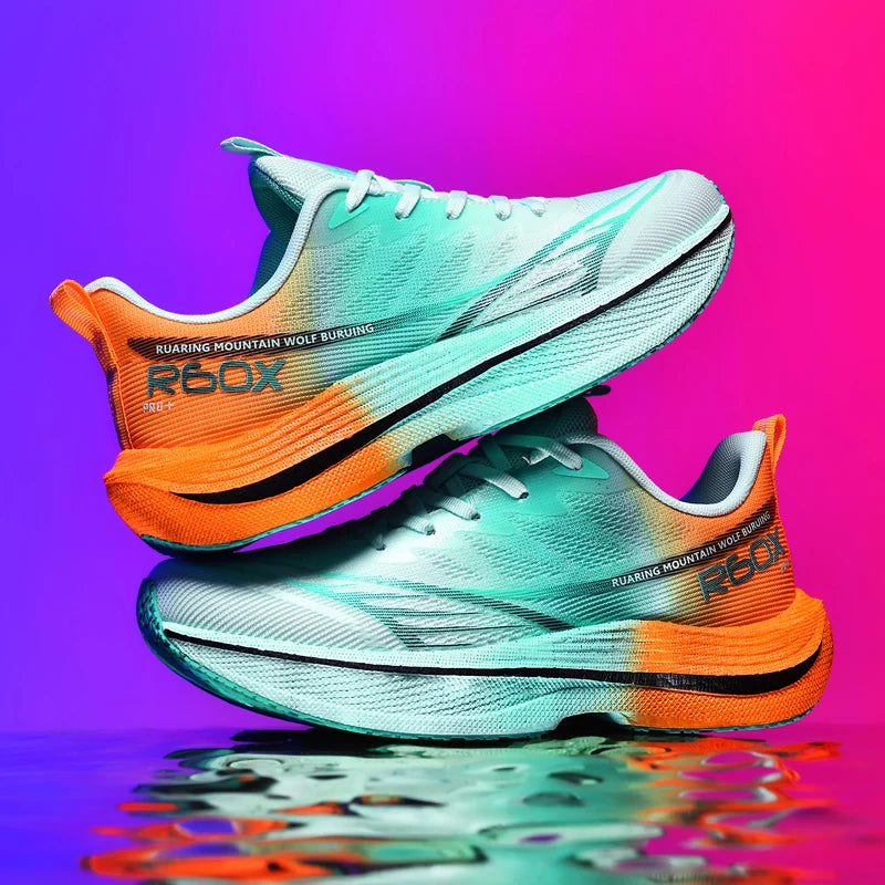 Running Shoes Men Mesh Breathable Lace-up Comfortable Marathon Sports Casual Tennis Shoes Big Size Trendy Sneakers for Man