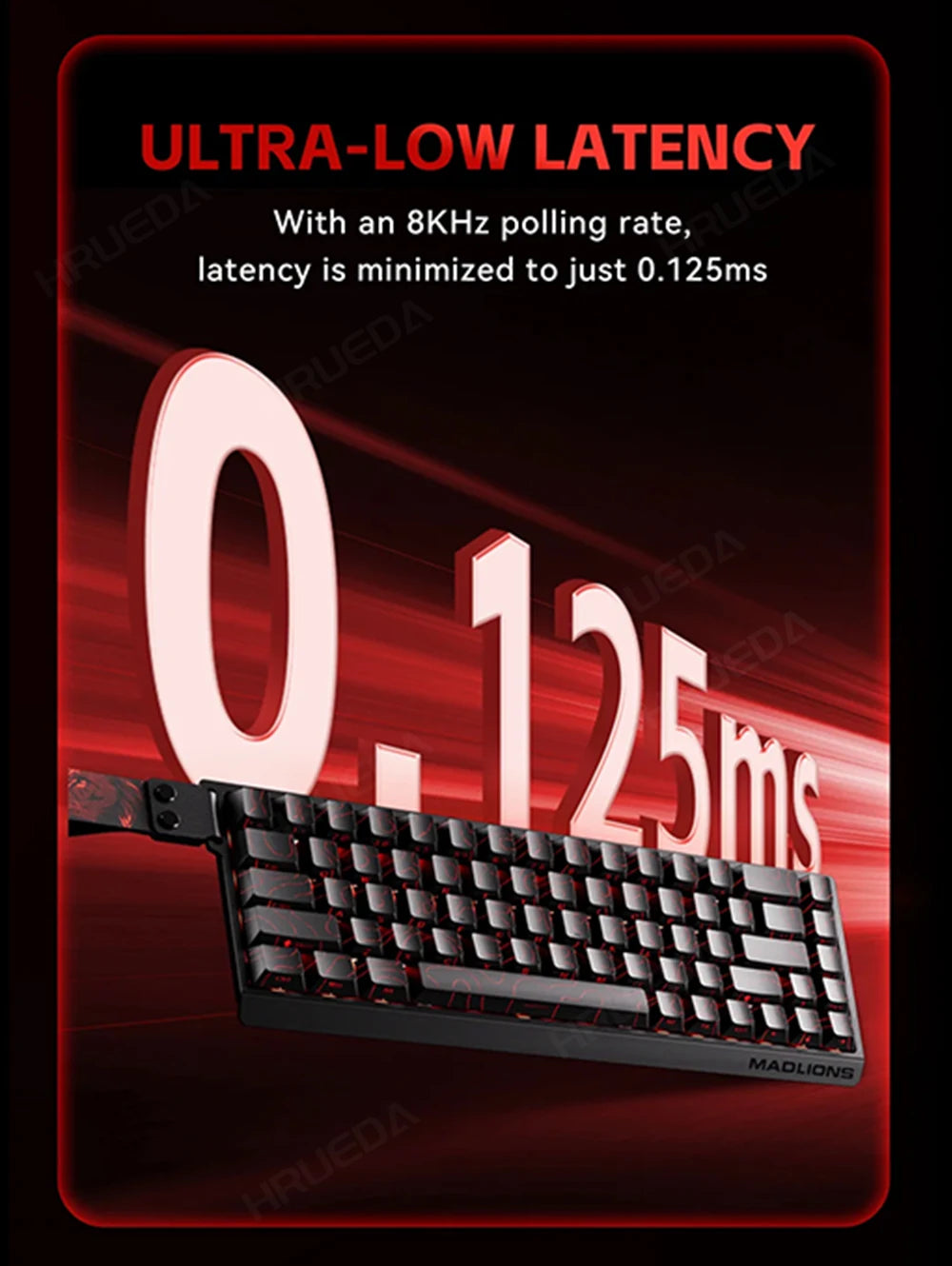 MADLIONS Mad 60he Mad60HE Mad 68HE mechanische Tastatur mit Magnetschaltern, kabelgebunden, Hot-Swap, 8K-Polling-Rate, personalisierte Gaming-Tastatur