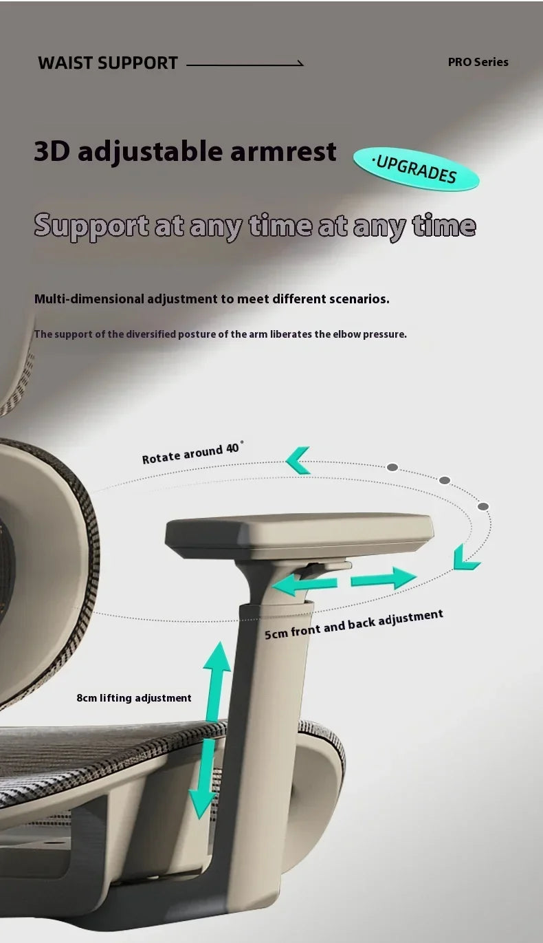 High Back Office Chair 3D Headrest Gaming Chairs Adjustable Computer Relaxing Massage Cadeira Gamer Ergonomic Office Furniture