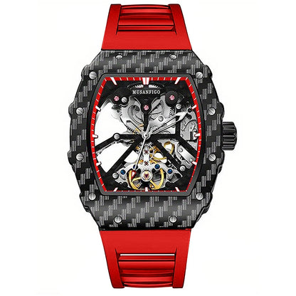 Fully automatic skeleton mechanical watch, fashionable personality, luxury hot men's watch, casual business watch