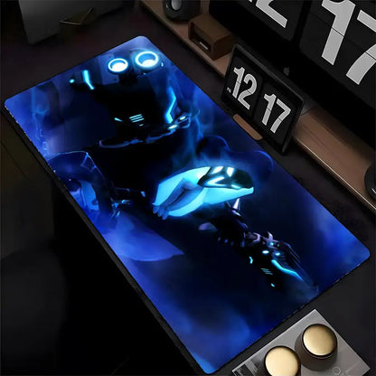 Mouse Pad Overwatch Genji, imprimare HD, pentru gameri pe computer, margine cusută, mouse pad antiderapant XXL90x40cm, suport pentru tastatură și birou PC