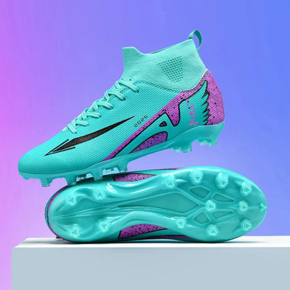 New Men Soccer Shoes High-quality Indoor Football Boots Sports Shoes Futsal High Ankle Non-Slip Outdoor Ultralight Non-Slip