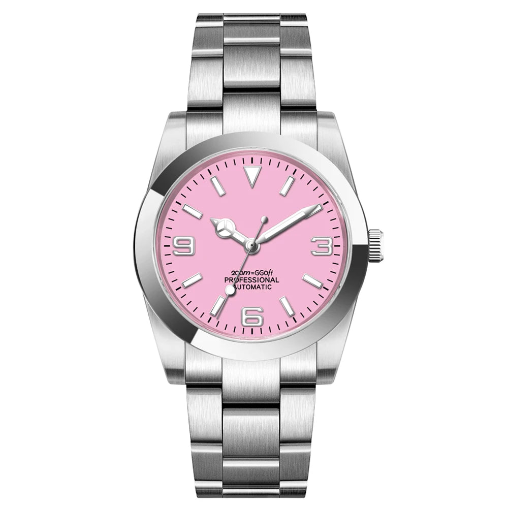 Custom Logo Luxury NH35 Watch for Women Men Watches 36MM/39MM Automatic Mechanical Wristwatches Sapphire Lume 10Bar Dive Reloj