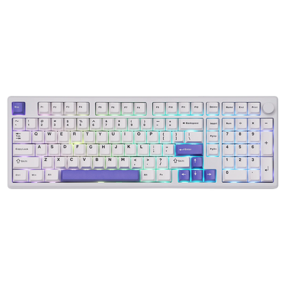 EPOMAKER Galaxy100 QMK/VIA 1800 ANSI Layout Aluminum Gasket Wired/BT5.0/2.4Ghz Mechanical Gaming Keyboard with 8000mAh Battery