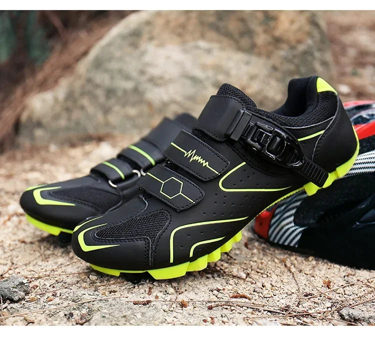 Unisex fietsschoenen met harde zool – 4-seizoenen racefietsschoenen met klikpedalen voor MTB en buitensporten