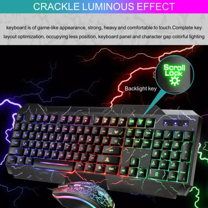 Kabelgebundenes Gaming-Tastatur-und-Maus-Set für Desktop-PCs mit mechanischem Tippgefühl und LED-Hintergrundbeleuchtung