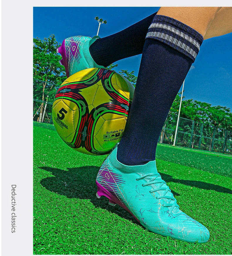 Chaussures de football pour homme, chaussures de foot antidérapantes, baskets d'entraînement FG, crampons de qualité supérieure, vente en gros, drop shipping, unisexe, adulte