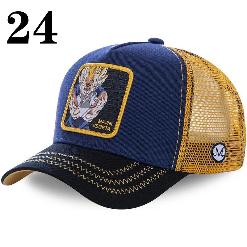 Dragon Ball DRAGONBALL Mesh Cap Cartoon Mesh Cap Men And Women Baseball Cap Fashion Patch Trucker Cap