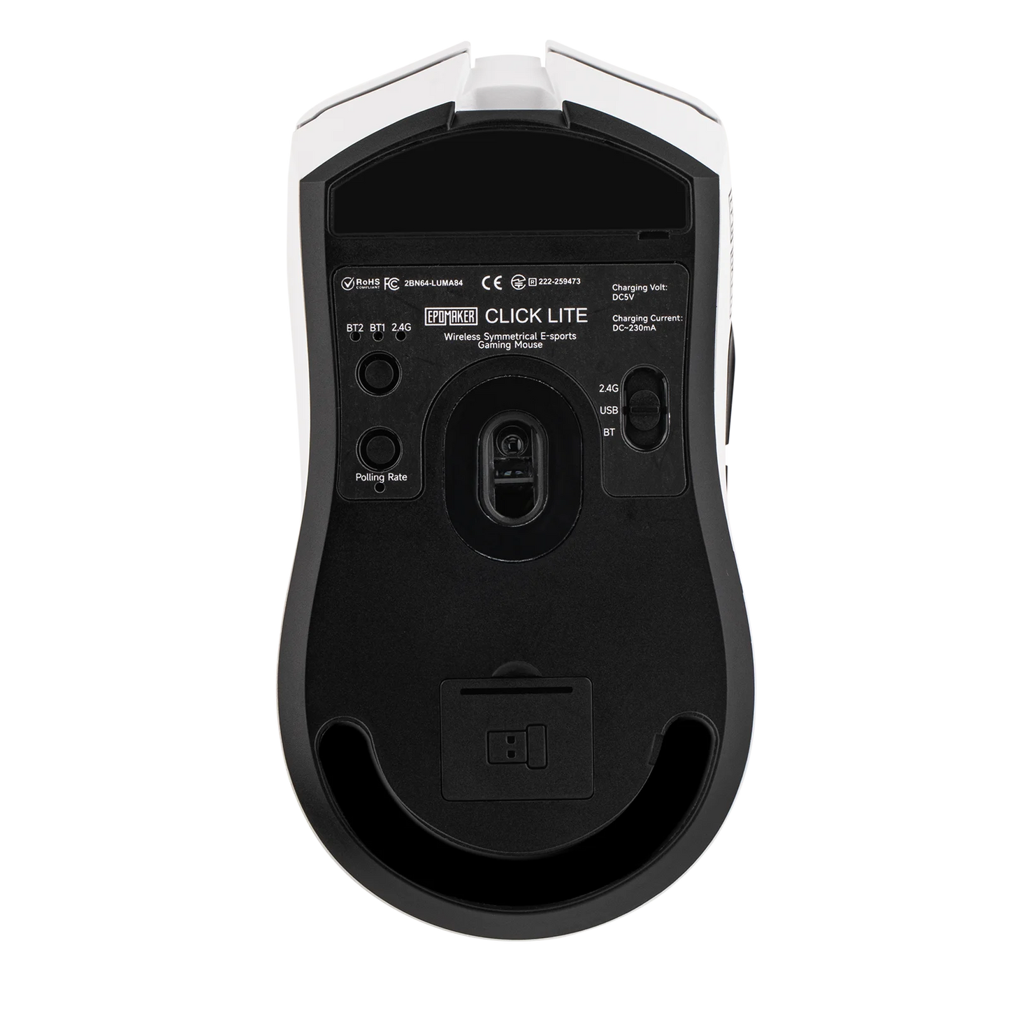 EPOMAKER Click Lite Wired/BT/2.4GHz Wireless Gaming Mouse, PAW3311 Sensor, 800 to 24000 DPI with 500mAh Battery for PC/Mac/Linux